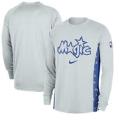 Orlando Magic 2025/26 City Edition Authentic Pregame Dri-FIT Long Sleeve Shooting T-Shirt Silver