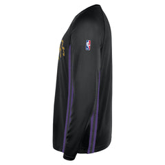 Los Angeles Lakers 2025/26 City Edition Authentic Pregame Dri-FIT Long Sleeve Shooting T-Shirt Black
