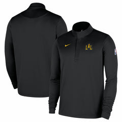 Los Angeles Lakers 2025/26 City Edition Remix Authentic Coaches Dri-FIT Half-Zip Pullover Black