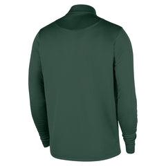Milwaukee Bucks 2025/26 City Edition Remix Authentic Coaches Dri-FIT Half-Zip Top Hunter Green