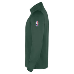 Milwaukee Bucks 2025/26 City Edition Remix Authentic Coaches Dri-FIT Half-Zip Top Hunter Green