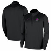 Minnesota Timberwolves 2025/26 City Edition Remix Authentic Coaches Dri-FIT Half-Zip Pullover Black