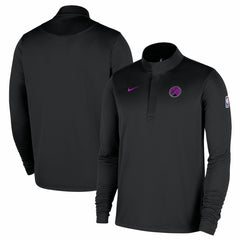 Minnesota Timberwolves 2025/26 City Edition Remix Authentic Coaches Dri-FIT Half-Zip Pullover Black