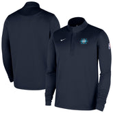 Oklahoma City Thunder 2025/26 City Edition Remix Authentic Coaches Dri-FIT Half-Zip Top Navy