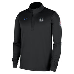 Dallas Mavericks 2025/26 City Edition Remix Authentic Coaches Dri-FIT Half-Zip Top Black
