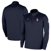 Philadelphia 76ers 2025/26 City Edition Remix Authentic Coaches Dri-FIT Half-Zip Pullover Navy