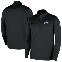 Phoenix Suns 2025/26 City Edition Remix Authentic Coaches Dri-FIT Half-Zip Top Black