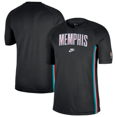 Memphis Grizzlies Classic Edition Hardwood Classics Authentic Game Shooting Dri-FIT Raglan T-Shirt Black