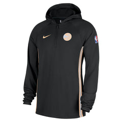 Atlanta Hawks 2025/26 City Edition Remix Authentic On-Court Quarter-Zip Dri-FIT Hooded Jacket Black