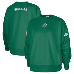 Dallas Mavericks Women's Classic Edition Hardwood Classics Premium Phoenix Fleece Sweatshirt Green