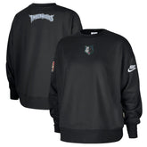 Minnesota Timberwolves Women's Classic Edition Hardwood Classics Premium Phoenix Fleece Sweatshirt Black