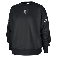 Minnesota Timberwolves Women's Classic Edition Hardwood Classics Premium Phoenix Fleece Sweatshirt Black