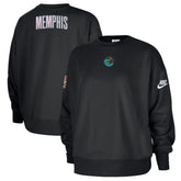 Memphis Grizzlies Women's Classic Edition Hardwood Classics Premium Phoenix Fleece Sweatshirt Black