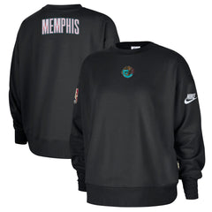 Memphis Grizzlies Women's Classic Edition Hardwood Classics Premium Phoenix Fleece Sweatshirt Black