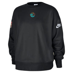 Memphis Grizzlies Women's Classic Edition Hardwood Classics Premium Phoenix Fleece Sweatshirt Black