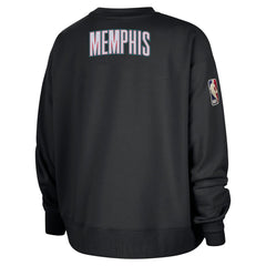 Memphis Grizzlies Women's Classic Edition Hardwood Classics Premium Phoenix Fleece Sweatshirt Black