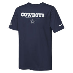 Dallas Cowboys Youth Sideline Team Issue T-Shirt Navy