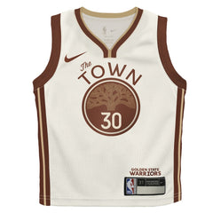 NBA Stephen Curry Golden State Warriors Preschool 2025/26 City Edition Swingman Jersey sale - Tan