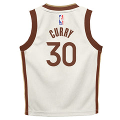 NBA Stephen Curry Golden State Warriors Preschool 2025/26 City Edition Swingman Jersey sale - Tan