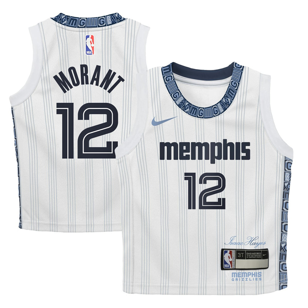 NBA Ja Morant Memphis Grizzlies Preschool 2025/26 City Edition Swingman Jersey - White