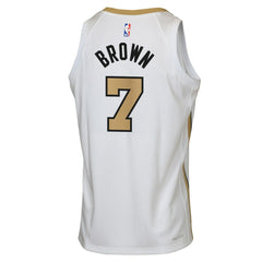 NBA Jaylen Brown Boston Celtics Youth 2025/26 City Edition Swingman Jersey - White