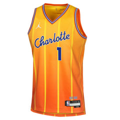 NBA LaMelo Ball Charlotte Hornets Youth 2025/26 City Edition Swingman Jersey - Orange