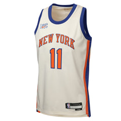 NBA Jalen Brunson New York Knicks Youth 2025/26 City Edition Swingman Jersey - Cream