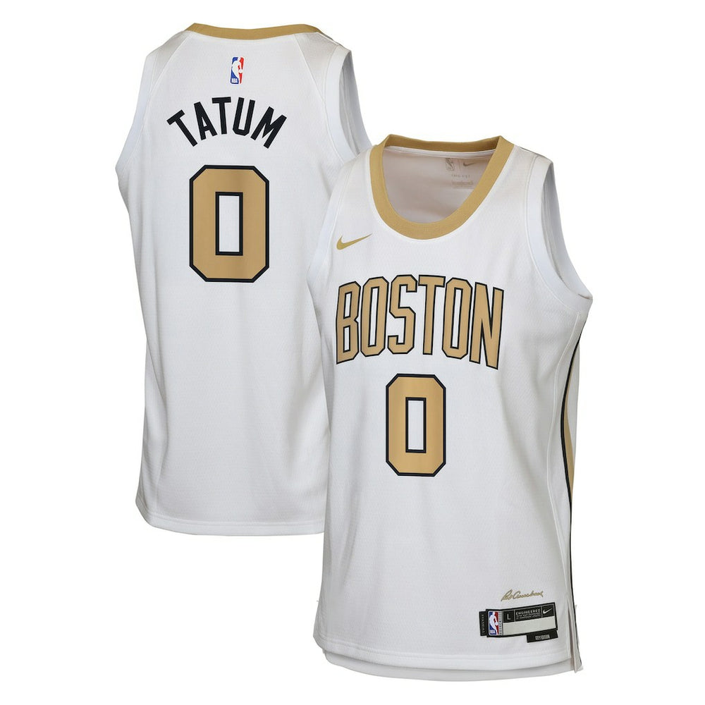 NBA Jayson Tatum Boston Celtics Youth 2025/26 City Edition Swingman Jersey - White