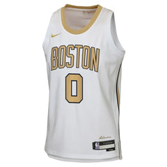 NBA Jayson Tatum Boston Celtics Youth 2025/26 City Edition Swingman Jersey - White