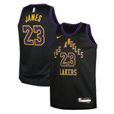 NBA LeBron James Los Angeles Lakers Youth 2025/26 City Edition Swingman Jersey - Black
