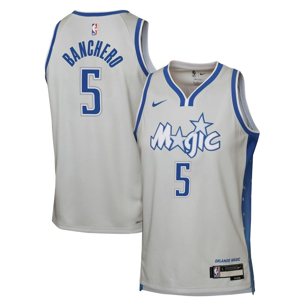 NBA Paolo Banchero Orlando Magic Youth 2025/26 City Edition Swingman Jersey - Silver