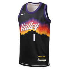 NBA Devin Booker Phoenix Suns Youth 2025/26 City Edition Swingman Jersey - Black