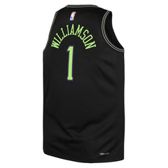 NBA Zion Williamson New Orleans Pelicans Youth 2025/26 City Edition Swingman Jersey - Black