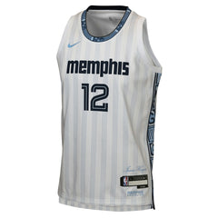 NBA Ja Morant Memphis Grizzlies Youth 2025/26 City Edition Swingman Jersey - White