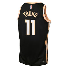 Trae Young Atlanta Hawks Youth 2025/26 City Edition Swingman Jersey Black