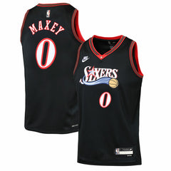 NBA Tyrese Maxey Philadelphia 76ers Youth Swingman Jersey - Classic Edition - Black