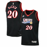 NBA Jared McCain Philadelphia 76ers Youth Swingman Jersey - Classic Edition - Black