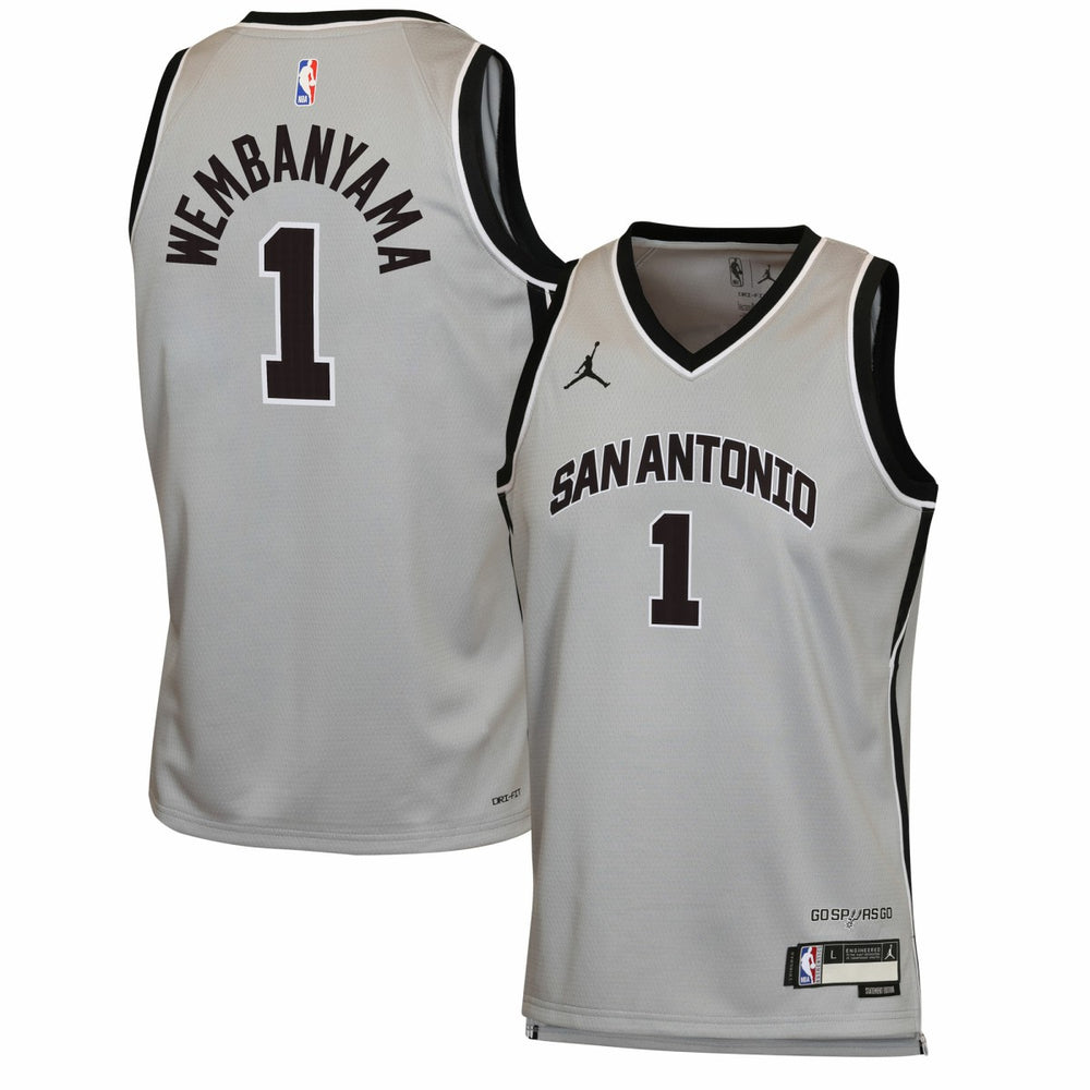 NBA Victor Wembanyama San Antonio Spurs Jordan Brand Youth Swingman Jersey - Statement Edition - Silver shop