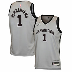 NBA Victor Wembanyama San Antonio Spurs Jordan Brand Youth Swingman Jersey - Statement Edition - Silver shop