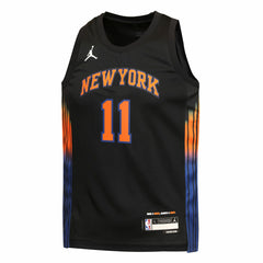 NBA Jalen Brunson New York Knicks Jordan Brand Youth Swingman Jersey - Statement Edition - Black on sale