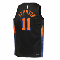 NBA Jalen Brunson New York Knicks Jordan Brand Youth Swingman Jersey - Statement Edition - Black on sale