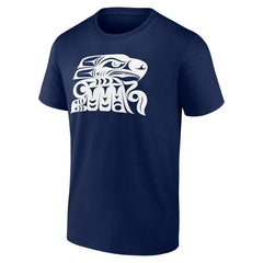 Seattle Seahawks Muckleshoot Tribe T-Shirt College Navy