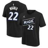 Franz Wagner Orlando Magic Jordan Brand Youth Statement Edition Name & Number T-Shirt Black