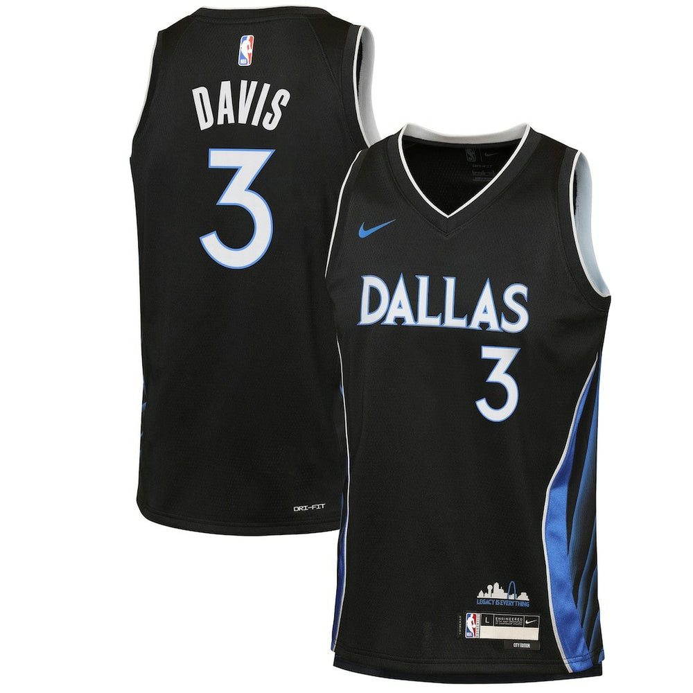 NBA Anthony Davis Dallas Mavericks Youth 2025/26 City Edition Swingman Jersey sale - Black