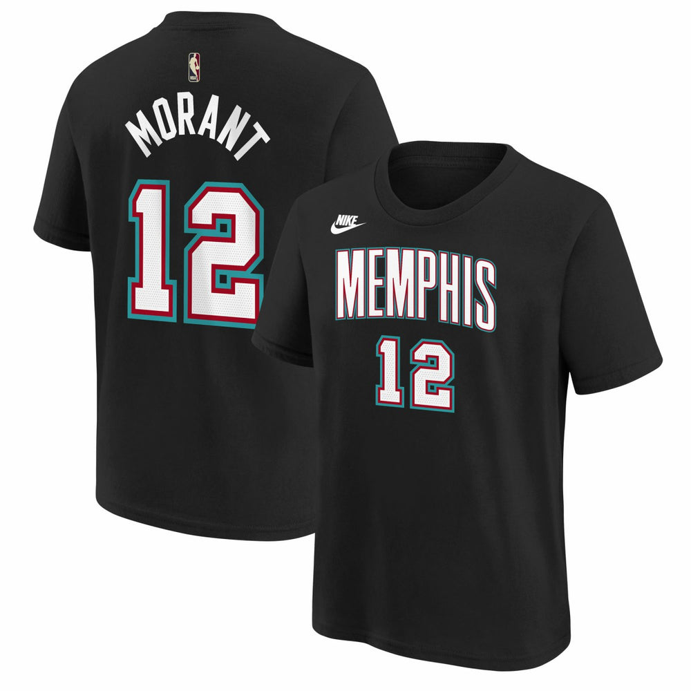 Ja Morant Memphis Grizzlies Youth Name & Number T-Shirt Classic Edition Black