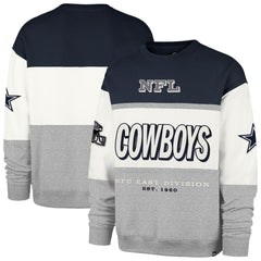 Dallas Cowboys '47 Breeze Maximalist Sweatshirt Navy/Gray