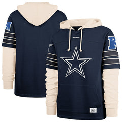 Dallas Cowboys '47 Split Zone Cornerback Duo Hoodie Navy