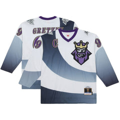 NHL Wayne Gretzky Los Angeles Kings Mitchell & Ness Big & Tall 1995-96 Blue Line 2.0 Jersey - White