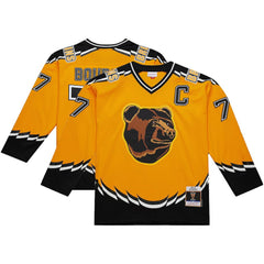 NHL Ray Bourque Boston Bruins Mitchell & Ness Big & Tall 1996-97 Blue Line 2.0 Jersey - Gold