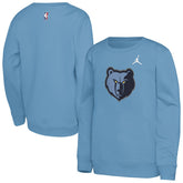 Memphis Grizzlies Jordan Brand Youth Courtside Statement Edition Sweatshirt Light Blue